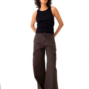 GAP Women's Dark Brown Wide Leg Cargo Pants